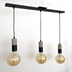 Lámpara colgante Roma triple