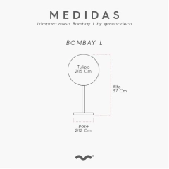 Lámpara de mesa Bombay - comprar online