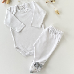 BODY AMERICANO MANGA LARGA BLANCO - comprar online
