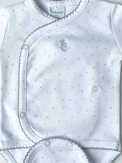 BODY PINTITAS GRISES MANGAS CORTAS - comprar online