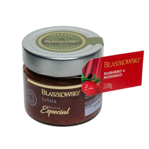 Geleia Orgânica de Ruibarbo com Morango 220g - comprar online