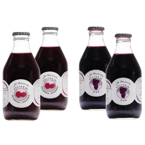 Kit 4 Nectar 200ml 2 Framboesa Canadense e 2 Uva - comprar online