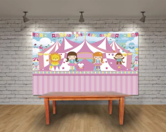 Circo Rosa - Retangular na internet