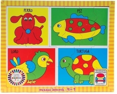 Puzzle 4 en 1 - Laboratorio de sueños