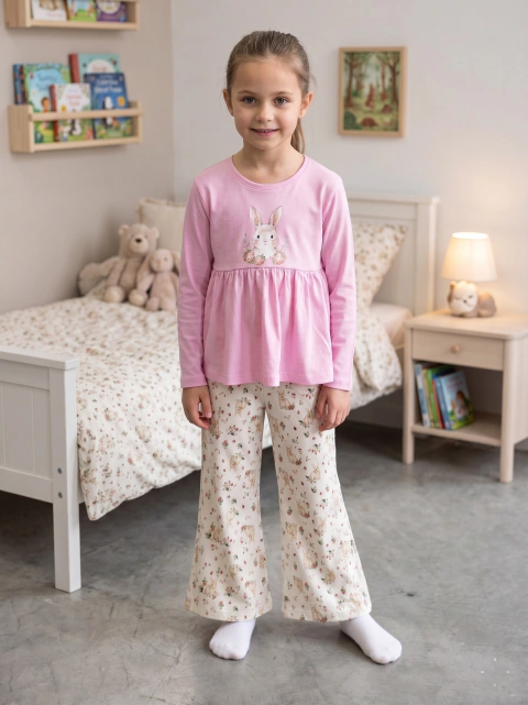 Pijama de interlock CONEJO - comprar online