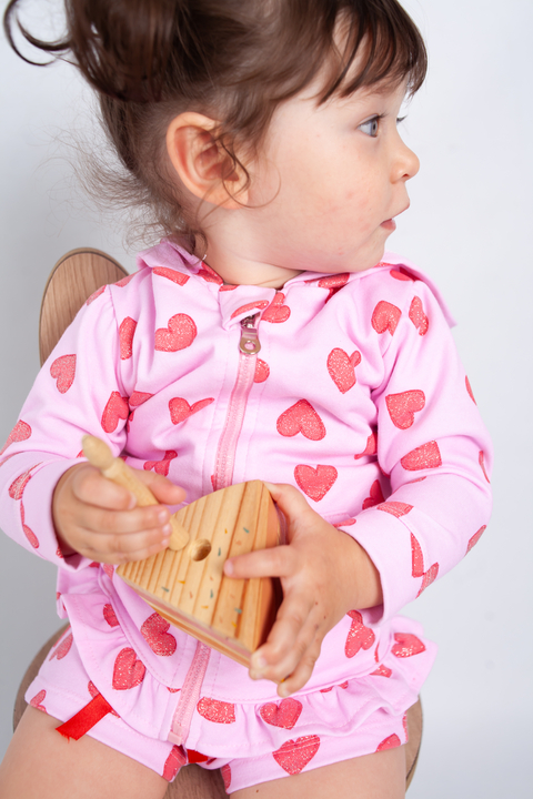 Campera rústica CORAZONES