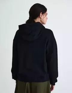 Buzo Crop Frisa Negro - tienda online