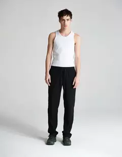 Pantalón Lazy Lino Negro - Complementos Store