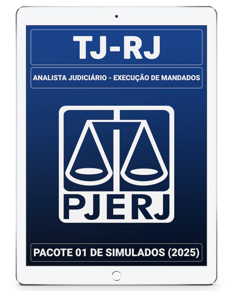 Pacote 01 - 03 Simulados Inéditos - TJ-RJ - Analista Judiciário - Execução de Mandados + 01 Simulado Gratuito - comprar online