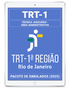 03 Simulados Inéditos - Reta Final - TRT-1 - Técnico Judiciário - Área Administrativa + 01 Simulado Gratuito - comprar online