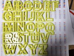 ABCEDARIO + NUMEROS 04CMS FRANKLING X 36U C290 LETRAS ABC - comprar online