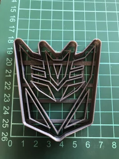 cortante galletitas logo transformers decepticons 08 cms C036 - comprar online