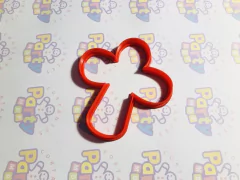 cortante galletita cruz curva MOD A x 09 cm comunion C1125