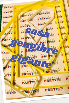 cortante casa jengibre navidad gigante 23 alto x 20 cms C590