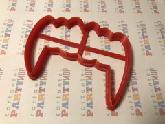 cortante galletitas dientes vampiro siluette 08 cms C390