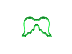 CORTANTE ALAS SILUETTE 4X4 CMS ANCHO C1805 COMUNION CUPCAKE