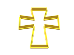 CORTANTE CRUZ MAX 15 X 11 CMS ANCHO C1808 COMUNION - comprar online