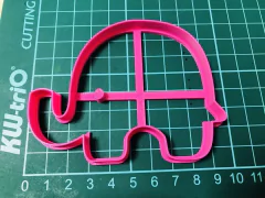 cortante galletita elefante love siluette 9 x 7 C855 - comprar online