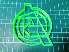 cortante galletita avengers logo 09 cm superheroes C1158 - comprar online