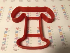 cortante galletitas letra T mayuscula cooper black 08 cms C325