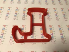 cortante galletitas letra L mayuscula cooper black 08 cms C317