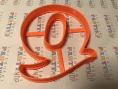 cortante galletitas letra Q mayuscula cooper black 08 cms C322 - comprar online