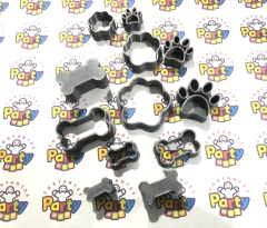 Set De Cortantes 6 Mini Huesos Y Huellas 2/3/4 Cms C2648 - comprar online