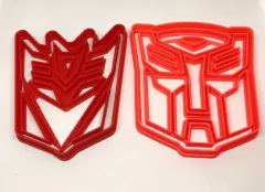 set cortantes galletitas transformers 08cms x 04u - cortantesparty
