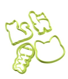 CORTANTES GATOS GATITOS SILUETAS SARDINAS X 04 UNIDADES C2775 - comprar online