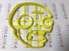 cortante galletitas zombie head plantas vs zombies 08 cms C391