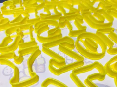 Imagen de cortante galletitas letras abc + numeros 03 cm cooper C1204