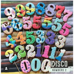 CORTANTE GALLETITAS NUMERO NUEVE HAPPY X 08 CMS ALTO FONDANT C1782 - cortantesparty