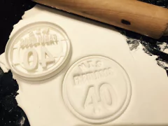 cortante galletitas cookie tematica fabulosos 40 08 cms C080 - comprar online