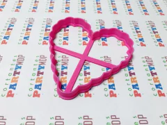 cortante borla corazon 08 cms C811 san valentin