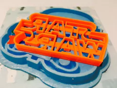 cortantes galletitas fondant molde logo star wars 08 cms C003