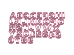 cortante galletitas letras abc + numeros 02 cm franklin C1205 - comprar online