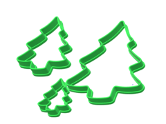 CORTANTE SET ARBOL PINO NAVIDAD 2019 X03 U 10/6/3.5CMS ALTO C1891 - cortantesparty