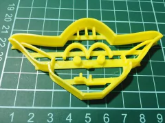 cortante galletitas fondant yoda head star wars 08 cmc x 05 cms C440 - comprar online