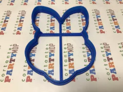 cortante galletita conejo head siluette pascuas 09 cm C913 en internet