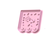 CORTANTE GALLETITAS BANDERIN MEXICANO MOD D 7X7 CMS C1953