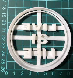 cortante galletitas cookie tematica live is life 08 cms C081