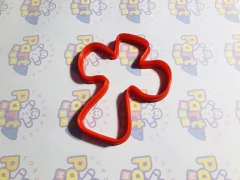 Imagen de cortante galletita cruz curva MOD B x 09 X 08 cms ancho comunion C1127