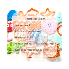 CORTANTES SET TROPICAL 04 U X 10 CMS FLAMENCO ANANA C2605 - tienda online