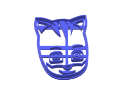 COD 025 CATBOY HEAD PJ MASK 8.5 X 6 CMS ANCHO