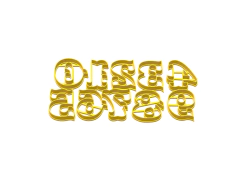 cortante galletitas abc abecedario circus x 04cms alto 26letras mas 10 numeros C1370 en internet