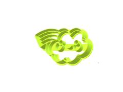 CORTANTE NUBE ARCO IRIS HAPPY 11X6CMS ALTO C1942