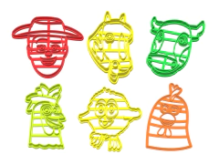 CORTANTE GALLETITAS SET GRANJA ZENON X 06U DE 09CMS ALTO