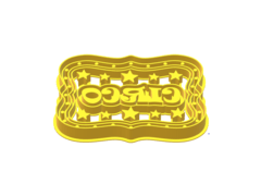 CORTANTE GALLETITA BOLETO CIRCO 10X7CMS ALTO C1929 - comprar online
