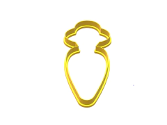 CORTANTE SILUETA ZANAHORIA 12X5 CMS ANCHO C2005 PASCUAS 2020 - comprar online