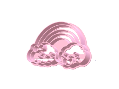 CORTANTE ARCO IRIS EL Y ELLA 9,5 X 6,5 CMS ALTO C1940